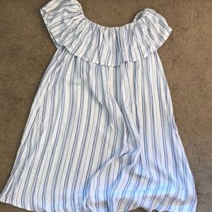 Striped off the shoulder Dress